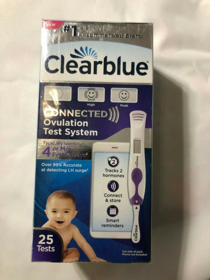 Clearblue Connected Ovulation Test System with Bluetooth 25 Tests Exp. 07/2019