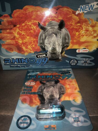 100% Authentic Rhino 99 150K EXTREME POWER **6 PILLS** STIFF HARD