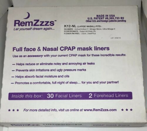 REMZZZs K12-NL Large for Full Face & Nasal CPAP Mask Liners