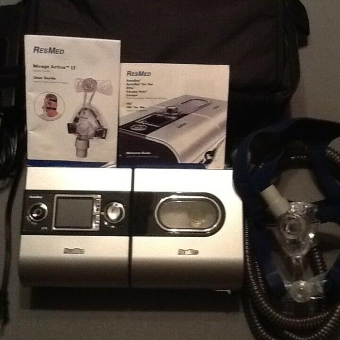 Resmed S9 Auto CPAP H5i AutoSet Heated Humidifier W/ Travel Bag, & SD Card