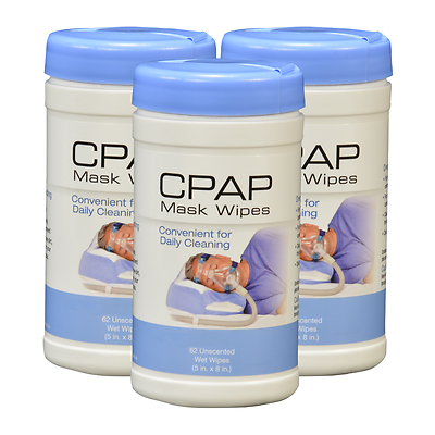 CPAP Mask Wipes by Contour, 3 Pack.  Clean & Freshens CPAP Mask, Equipment