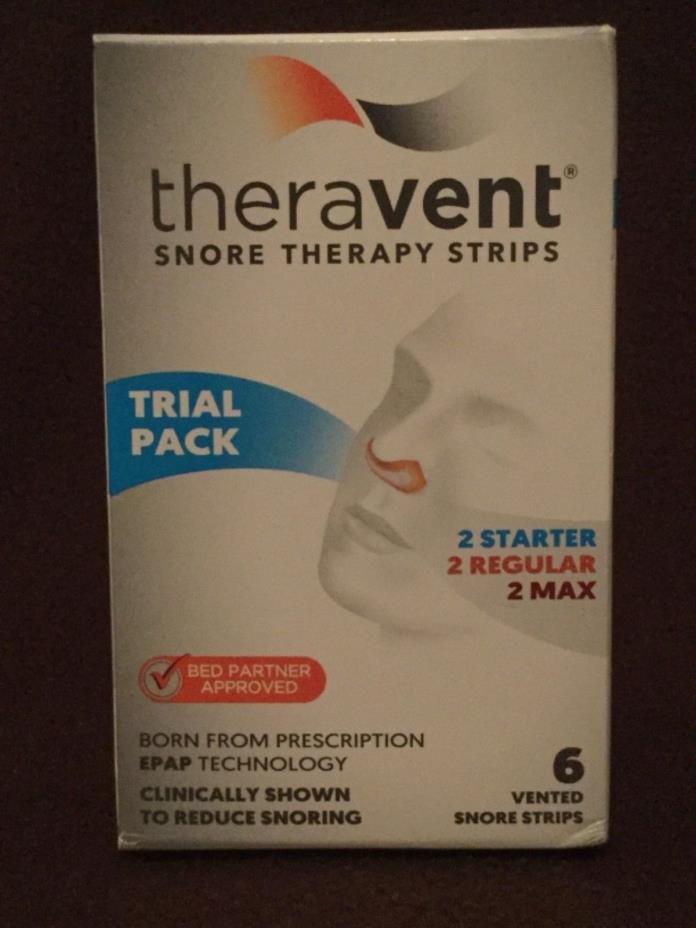 Theravent Trial Pack Snoring Therapy ~ 6 Night Supply