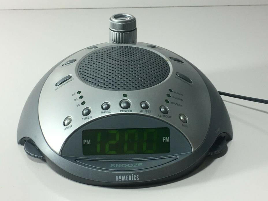 HoMedics SS-4000 Sound Spa Classic Deluxe Clock Radio, Pre-owned, Sound Machine