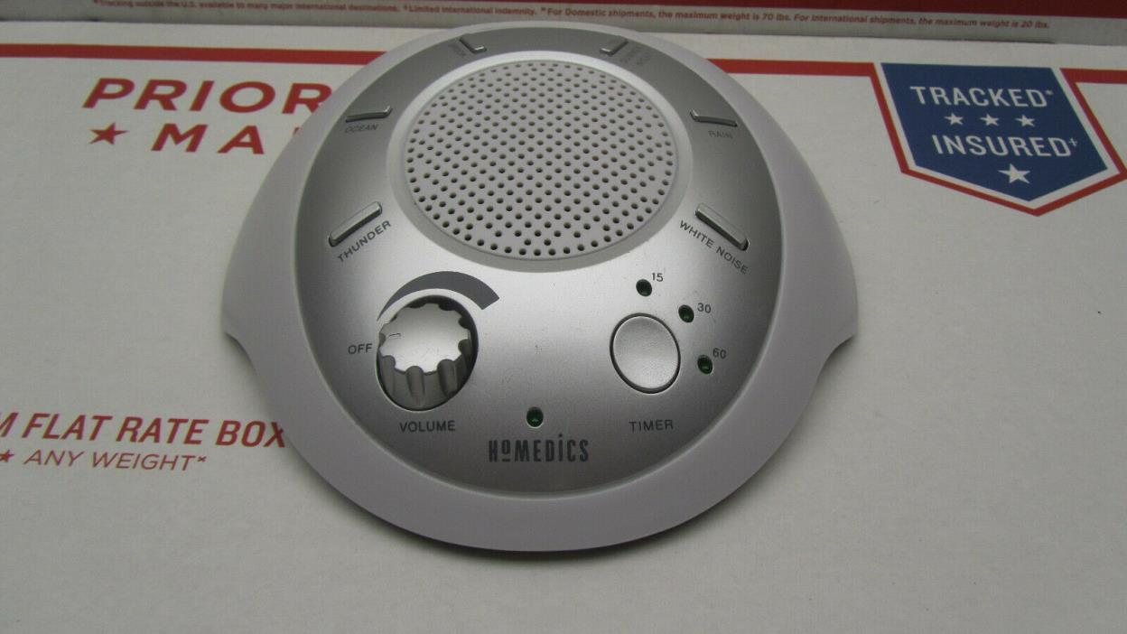 Homedics SS-2000 Cordless Portable White Noise Sound Spa Machine 6 Nature Sounds