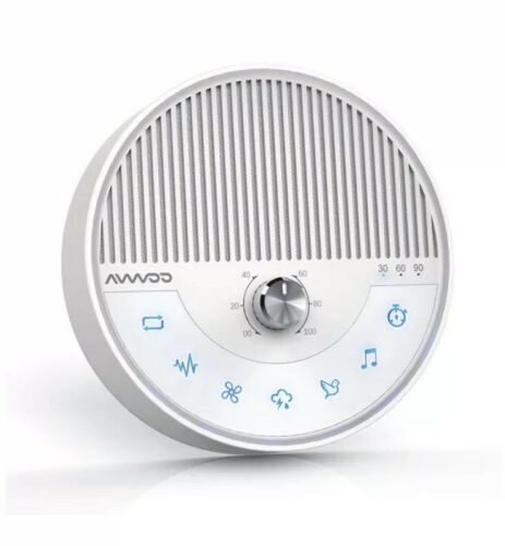 White Noise Sound Machine - AVWOO Sleeping Sound Machine with 10 Soothing Sounds