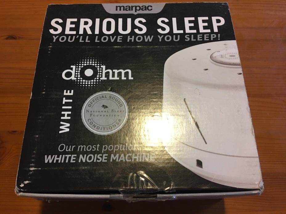Marpac Dohm White Noise Sound Machine Sleep Aid Dual Speed - White