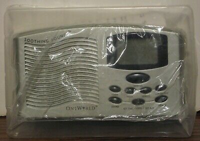 OneWorld Soothing Sounds Digital LCD Alarm Clock One World Never Used New No Box