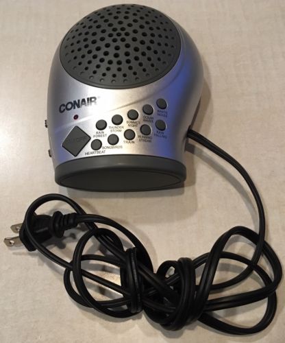 CONAIR SU12 / SU12R Soothing Sounds Sleep White Noise Machine Night Light Timer