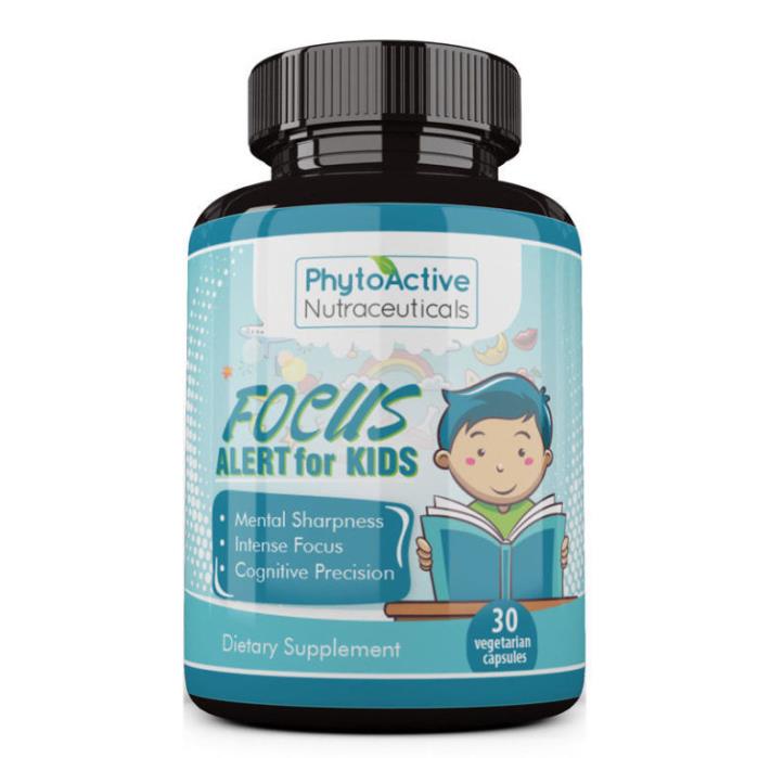 Focus Alert for Childrens' Instant Memory Support Intensive Studies and Exams