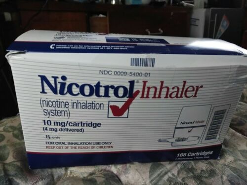 Nicotrol Inhaler 168 Cartridges/5 Mouthpieces 10mg Quit Smoking System NEW