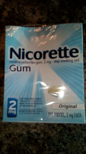 NICORETTE brand Nicotine polacrilex Original Gum 2mg 110 Pcs expires 05/19
