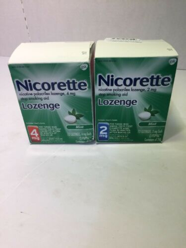 nicorette lozenges 4mg And 2 Mg Bundle (x104)