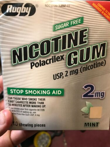BEST DEAL AROUND!! Generic Nicorette Nicotine Gum 2mg Stop Smoking Aid 110-Count