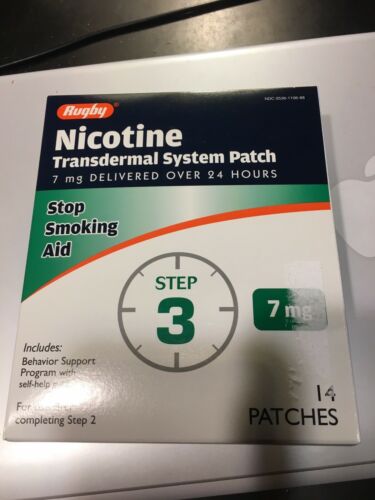 1 Box Of Rugby Nicotine Patch Step 3 (14 patches) FRESH!! Feb. 2020