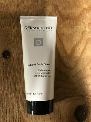 New!! Dermablend Professional Leg and Body Cover Full Coverage Beige 3.4 oz