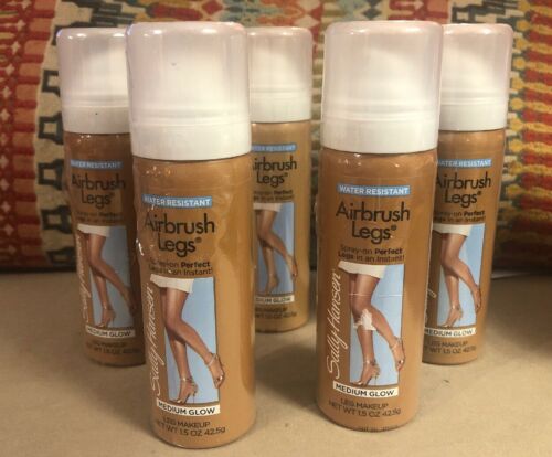 5 SALLY HANSEN AIRBRUSH LEGS MEDIUM GLOW LEG MAKEUP TRAVEL 1.5 oz EACH