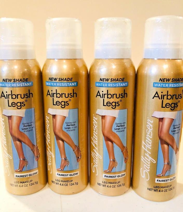 Sally Hansen Airbrush Legs Leg Makeup Fairest Glow 4.4oz  4 Cans!!