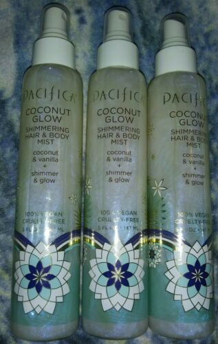 3 Pacifica Coconut Glow Shimmering Hair and Body Mist (coconut & vanilla)