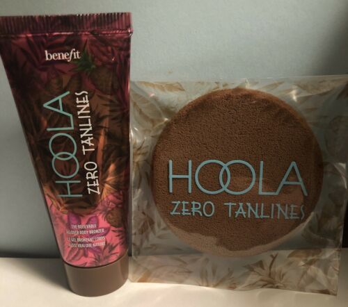 Benefit Hoola Zero Tanlines Allover Body Bronzer Travel Size W/sponge *NEW*