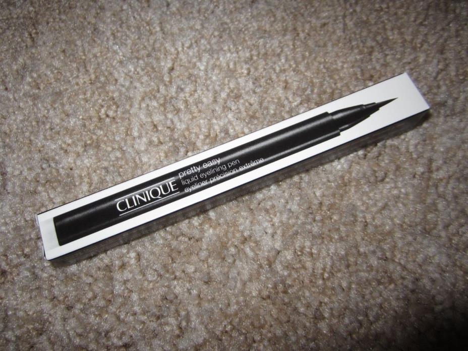 Clinique pretty easy liquid eyelining pen 01 black travel mini 0.01 oz.