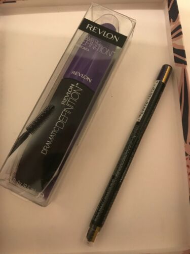 Revlon ColorStay Eyeliner Pencil, Black Violet & Dramatic Definition Mascara