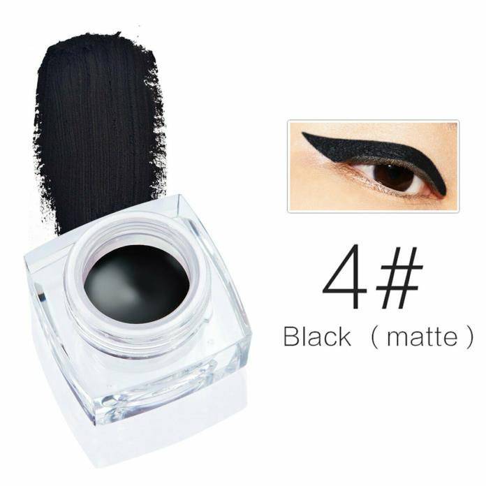 Assorted 2 In 1 Pack Makeup Brushes,Black Brown Gel Waterproof Eyeliner Eyeshado