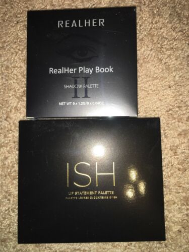 ISH Lip Statement Pallets & Realher Play Book Eye Shadow Palette New Fab Fit Fun