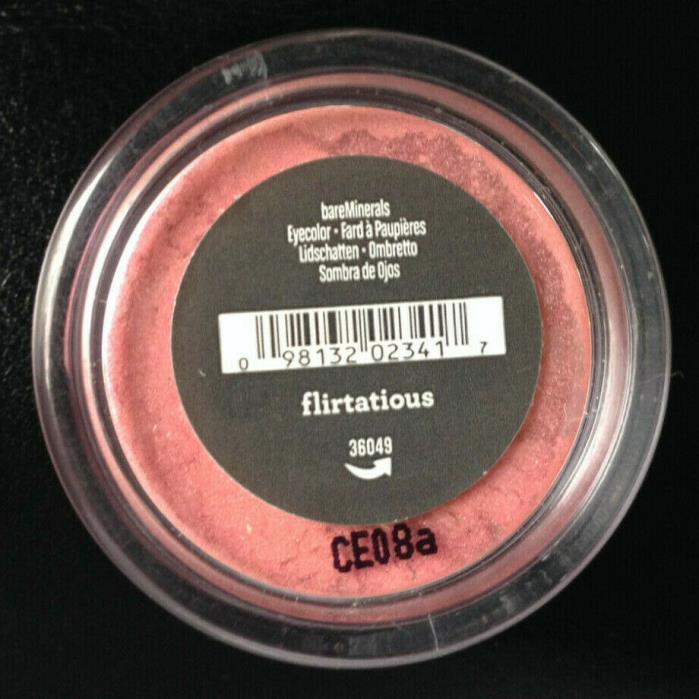RARE Bare Minerals DISCONTINUED Eye Shadow FLIRTATIOUS NEW Sealed 36049 PINK