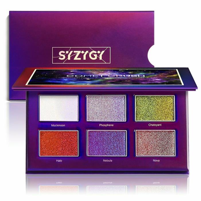 SYZYGY Eyeshadow Palette, Comet Crush Chameleon Glow Makeup Pallet, Duochrome