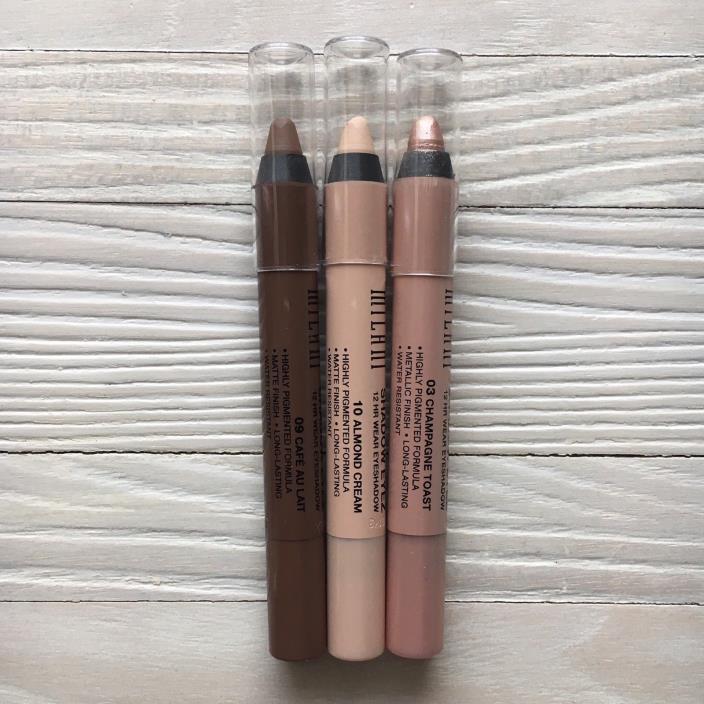Set of 3 Milani Shadow Eyez Eyeshadow Pencils (+1 free!) (shades 03, 09, 10, 18)