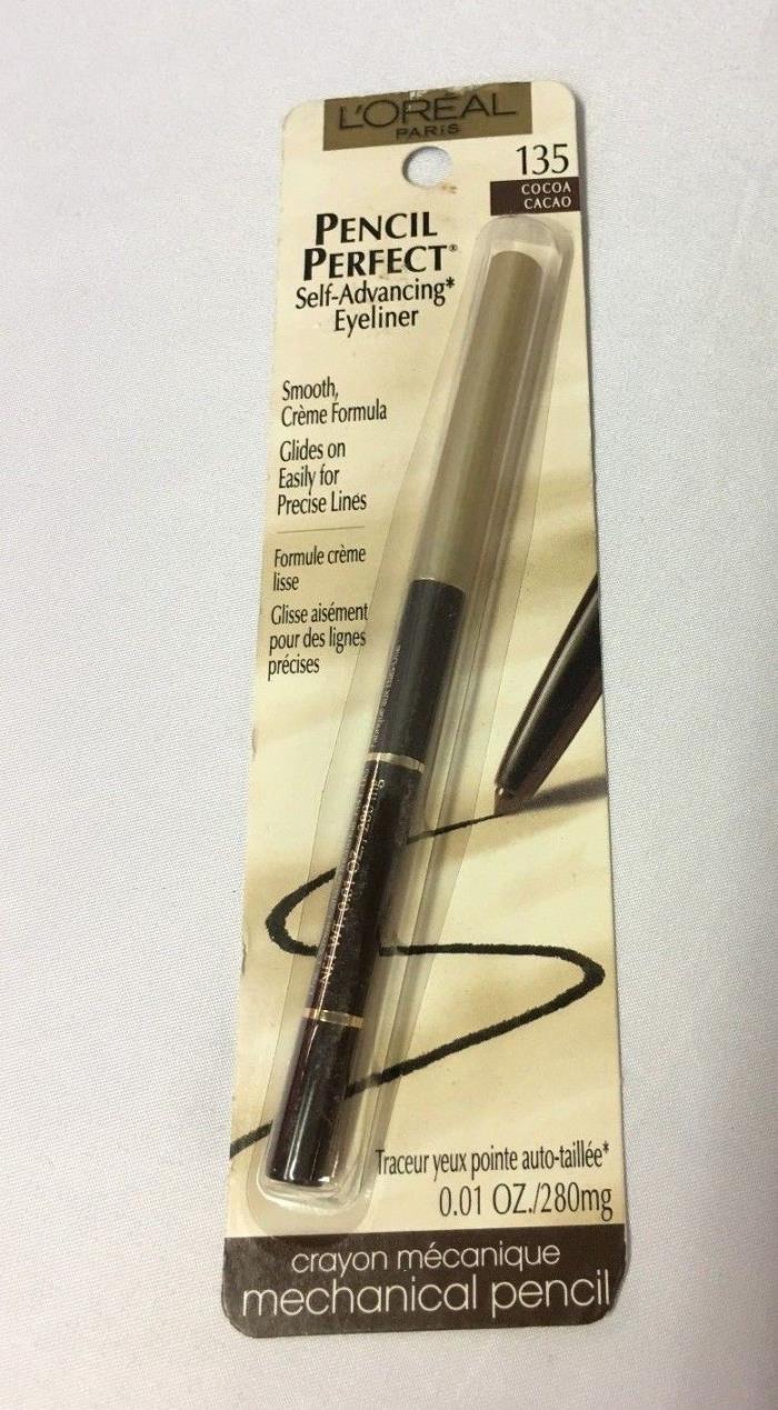 L'Oreal mechanical PENCIL PERFECT Self-Advancing Eyeliner 135 COCOA
