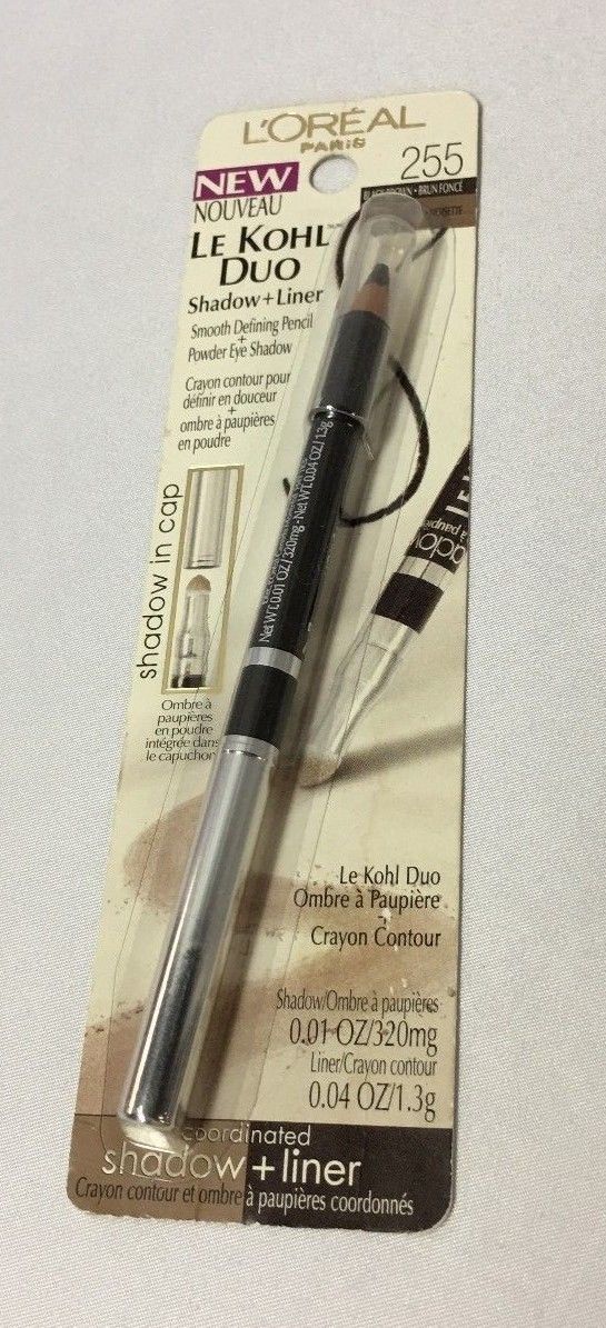L'Oreal LE KOHL DUO Shadow + Liner 255 black brown + walnut