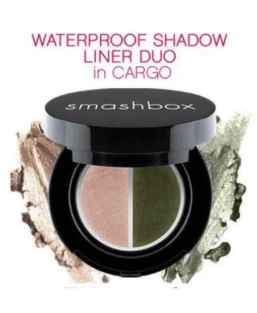 NEW SMASHBOX WaterProof Eye Shadow Liner Duo CARGO Olive Gold DISCONTINUED