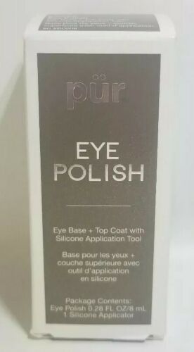 NIB Pur Eye Polish Eye Base + Top Coat Suede Tone 0.28 FL oz.