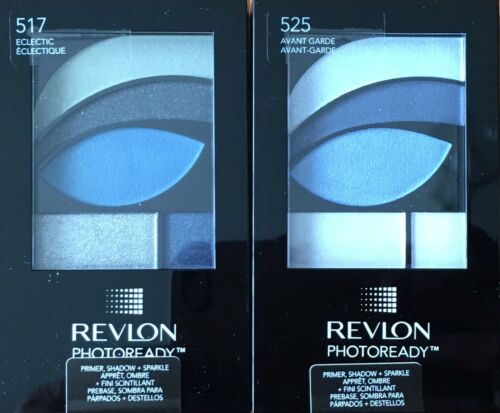 Revlon Photo Ready Primer Shadow Plus Sparkle No 525 Avant Garde No 517 Eclectic