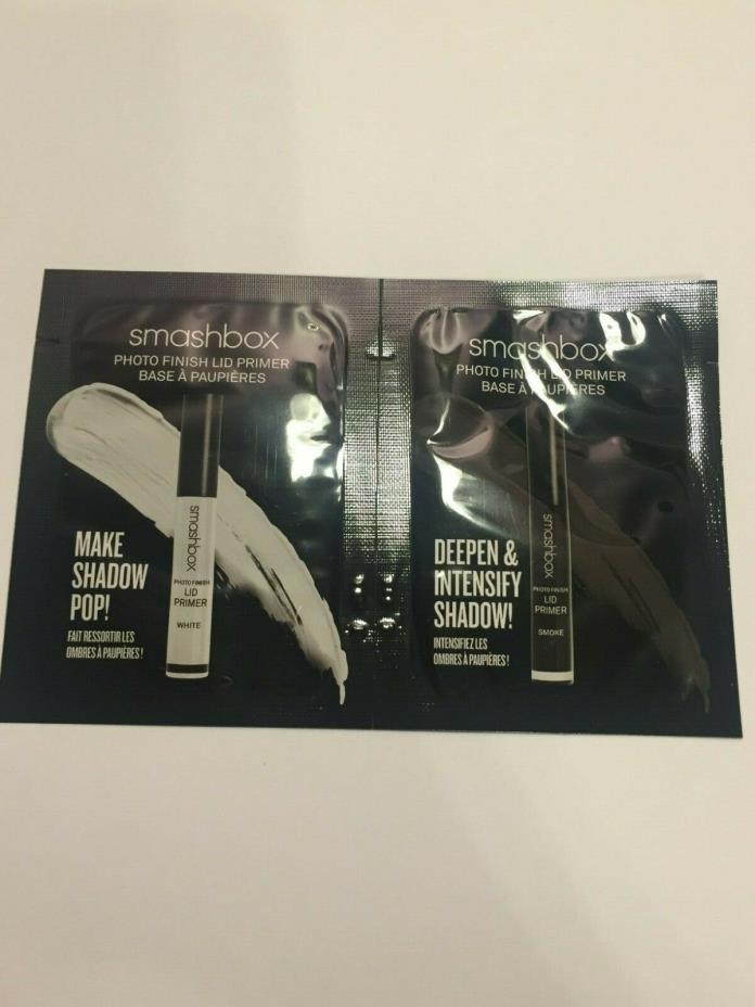 Smashbox Photo Finish Lid Primer White + Smoke Duo Sample 1.5ml 0.05oz Each