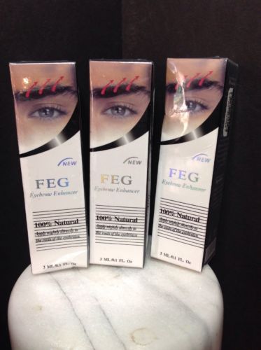 FEG Eyebrow Enhancer ORIGINAL Fast Growth Hologram Natural AUTHENTIC US Seller