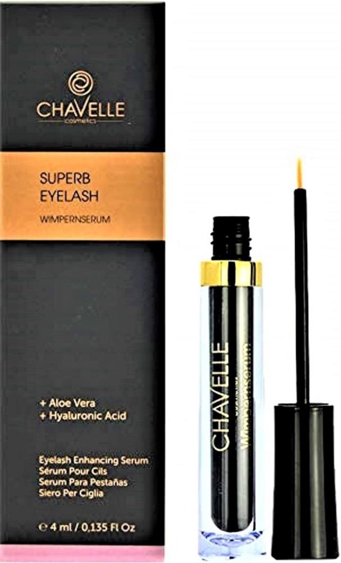 CHAVELLE Super Eyelash Eyebrow Growth Serum Natural Very Effective Enhancer 4ml