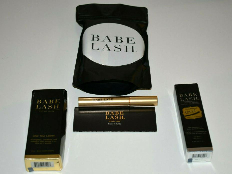 Babe Lash EyeLash Serum 2ml / 3 Month Supply & Voluminizing Mascara 0.2 oz - NEW