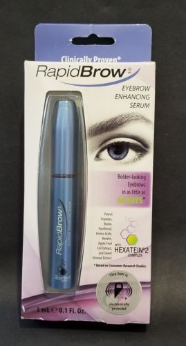 RapidBrow Eyebrow Enhancing Serum 3 ml 0.1 fl. oz Exp 09-2019