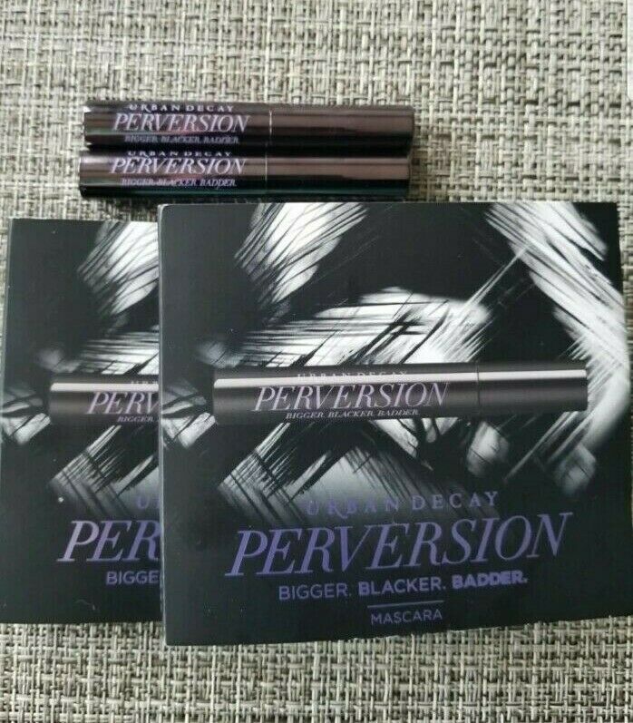 2x Urban Decay Perversion Mascara Mini .1oz / 3ml each New in Packaging