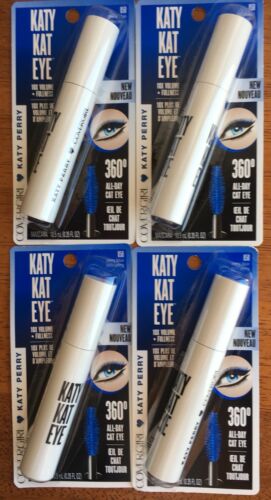 Covergirl Lot of 4 Katy Kat Eye Mascara 360 All Day Cat Eye No850 Perry Blue NEW