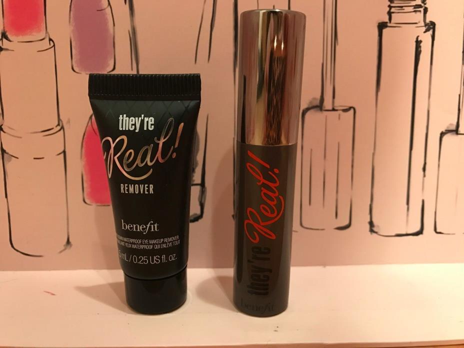 Benefit THEY'RE REAL LOT! Mascara & Remover TRAVEL SIZE NEW :)