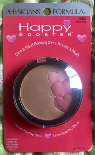 NEW PHYSICIANS FORMULA HAPPY BOOSTER BRONZER & BLUSH, #7553 BRONZE ROSE