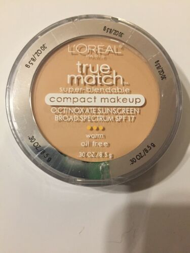 L'OREAL  True Match Super-Blendable Compact Makeup Sunscreen SPF17 PORCELAIN W1