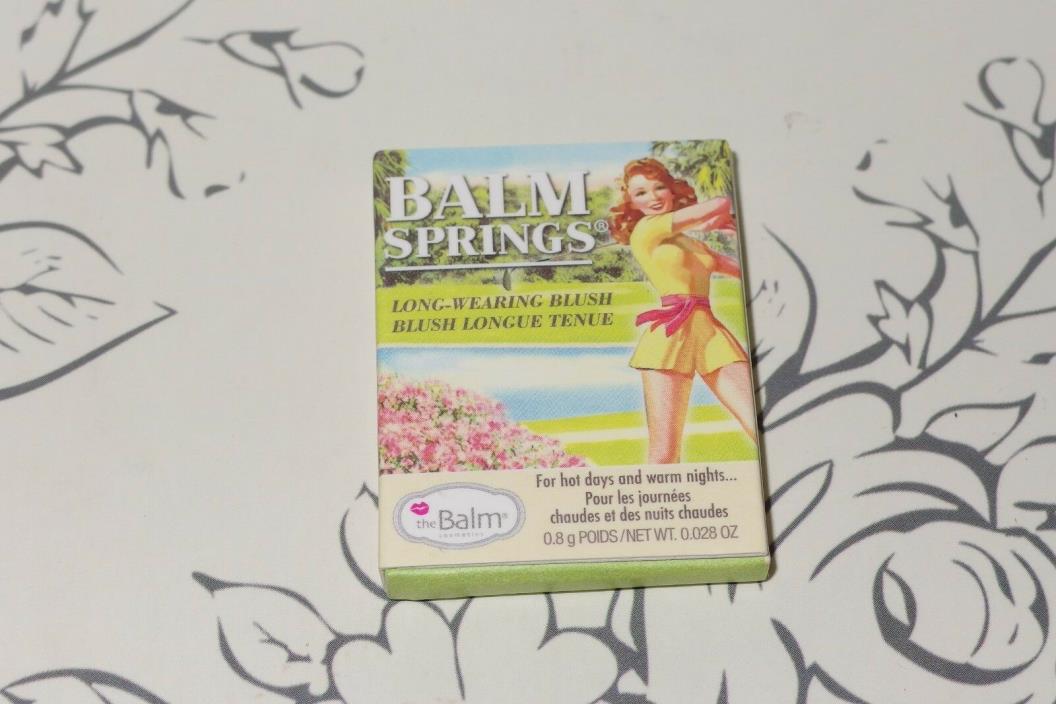 New The Balm Blush Balm Springs Long Wearing for Hot Days*Warm Nights earth rose