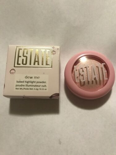 Estate Cosmetics DEW ME Baked Highlight Powder in Pearl 3.2g / .11oz