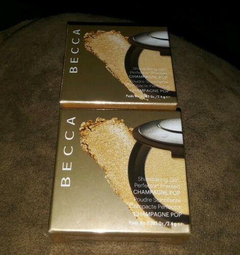 Becca Lot Of 2 Shimmering Skin Perfector Minis Champagne Pop