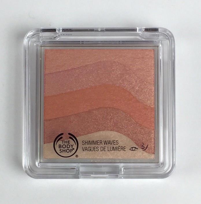 The Body Shop Shimmer Waves Powder Highlighter Blush 04 Coral Bronze NEW