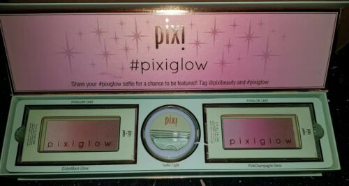 3 Piece Set! Pixi by Petra PIXIGLOW - 2 Glow Cake Pallettes + Selfie Light SK